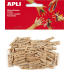 Apli Holzpflöcke natur 25 x 3 mm 45 Stück