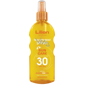 Lilien Sun Active Transparent SPF30 Wasserfestes Sonnenschutzspray 200 ml