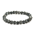 Larvikite Armband elastisch Naturstein, Kugel 6 mm / 16 - 17 cm