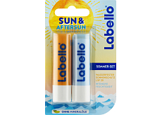 Labello Sun Protect + Hydro Care Set Lippenbalsame, 2× 4,8 g