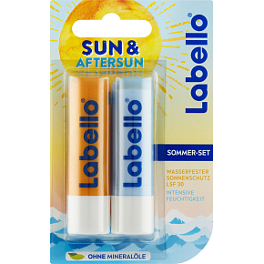 Labello Sun Protect + Hydro Care Set Lippenbalsame, 2× 4,8 g