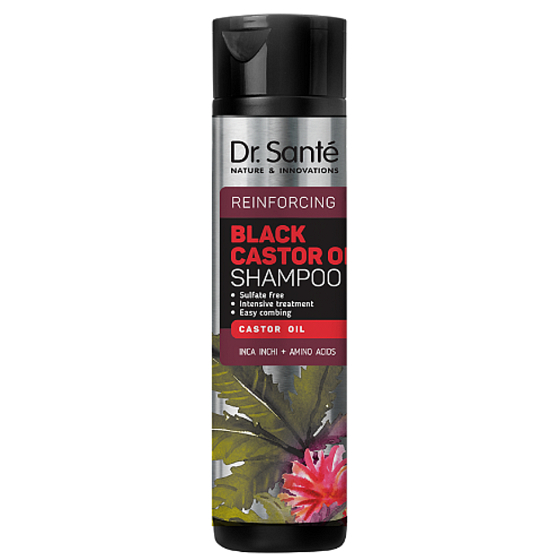 Dr. Santé Black Castor Oil Reinforcing Haarshampoo für alle Haartypen 250 ml