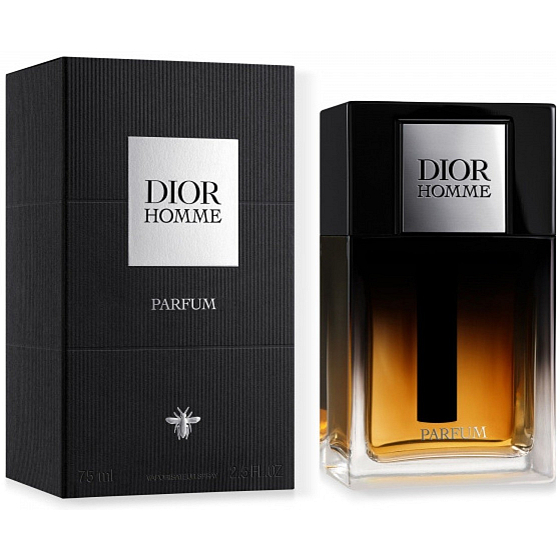 "Parfém pro muže Christian Dior Homme Parfum, 75 ml. Intenzivní a elegantní vůně s dřevitými a kořeněnými tóny, ideální pro moderního muže, který touží po sofistikované a dlouhotrvající vůni.