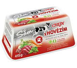 Sam Schale für Hunde mit Rindfleisch, 97% Fleischanteil, 415 g