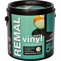 REMAL Vinyl Color mat abwaschbare Farbe für Wände, 540 smaragdgrün, 3,2 kg