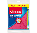 Vileda Multiquattro Colors Tuch, 4 St.