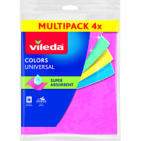Vileda Multiquattro Colors Tuch, 4 Stk