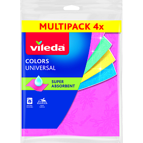 Vileda Multiquattro Colors Tuch, 4 Stk