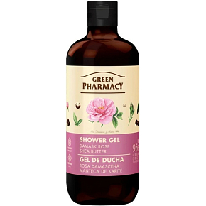 Green Pharmacy Duschgel mit Damaszener-Rose und Sheabutter 500 ml