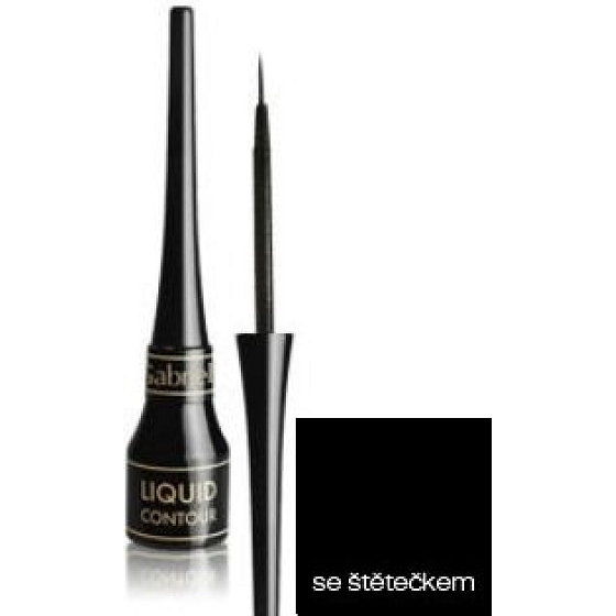 Gabriella Salvete Liquid Contour flüssiger Eyeliner mit Pinsel schwarz 4,3 ml