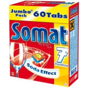 Somat 7 Tabletten in der Spülmaschine 60 Tabletten & Spülmaschinenreiniger