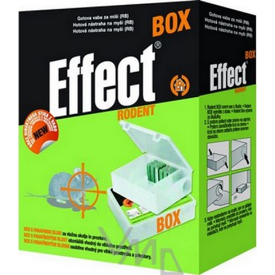 Effekt Nagetierbox Paraffinblöcke zur Nagetierkontrolle 40 g