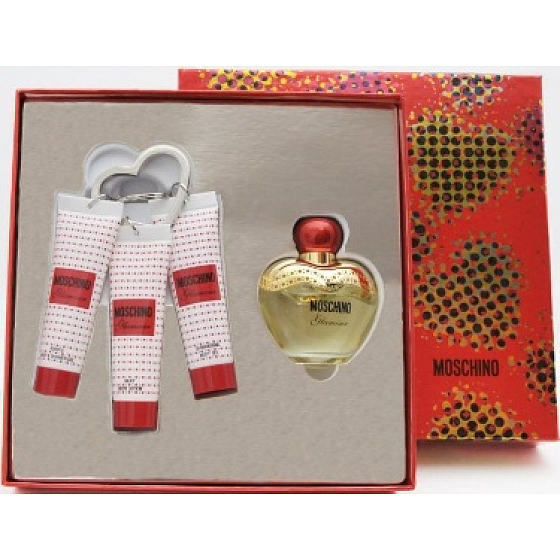 Moschino Glamour Eau de Parfum für Frauen 50 ml + Körperlotion 30 ml + SBG 30 ml + Duschgel 30 ml, Geschenkset