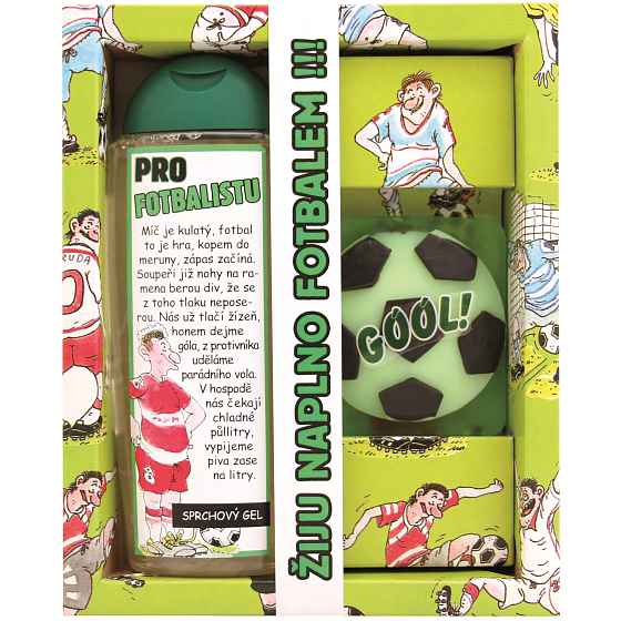 Böhmen Geschenke Urbanova Kosmetik Für den Fußballspieler Duschgel 300 ml + handgemachte Toilettenseife 35 g, Kosmetikset