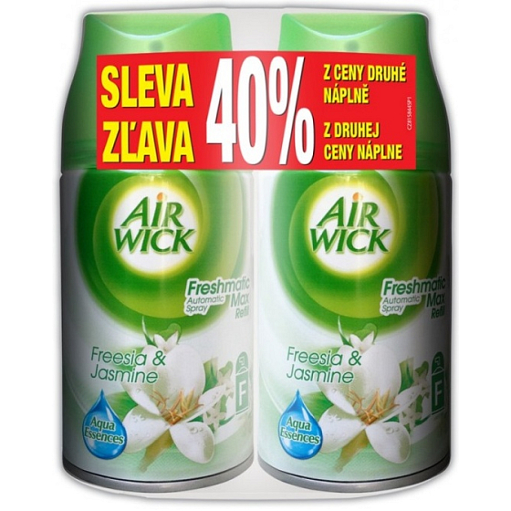 Air Wick FreshMatic Max Jasmin und Freesienfüllung 2 x 250 ml