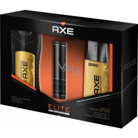 Axe Gold Temptation Duschgel für Männer 250 ml + Deodorant Spray 150 ml + USB Externes Ladegerät, Kosmetik-Kit