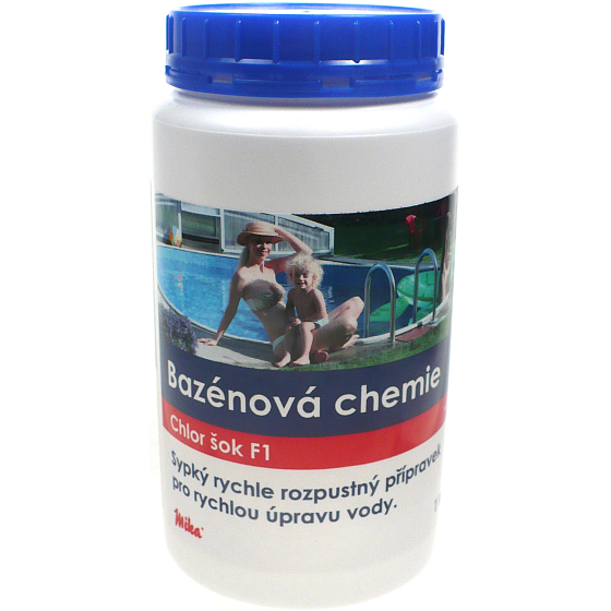 Mika Schwimmbad Chlor Shock F1 Schnelle Wasseraufbereitung 1 kg