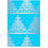 Ditipo Geschenkpapier 70 x 200 cm Weihnachtsblau Typ 32039913