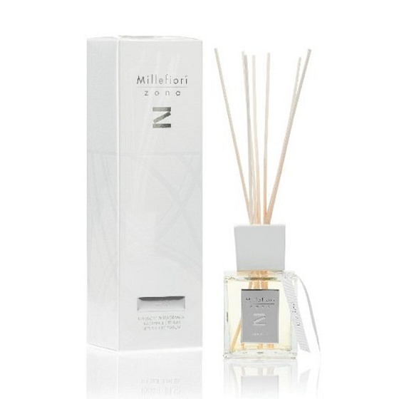 Millefiori Milano Zona Keemun - Blumiger Tee Diffusor 250 ml + 7 Stäbe mit einer Länge von 30 cm für mittelgroße Räume, hält 3 Monate