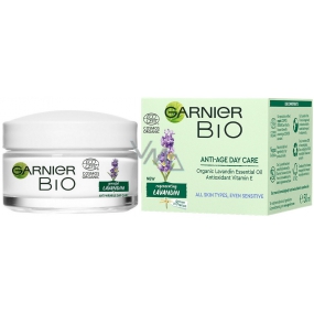 Garnier Bio Graceful Lavandin Bio-Lavendelöl und Vitamin E Anti-Falten-Tagescreme für alle Hauttypen 50 ml