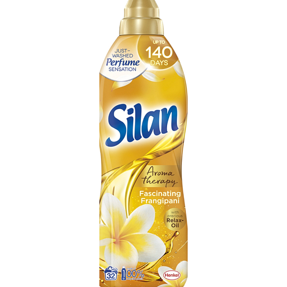 Silan Aromatherapy Fascinating Frangipani konzentrierter Weichspüler 32 Waschladungen 800 ml
