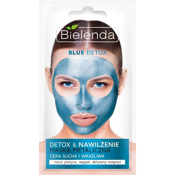 Bielenda Blue Detox formende Gesichtsmaske für trockene und empfindliche Haut 8 g