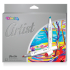 Colorino Artist Skizzenmarker doppelseitig, Pinsel- und Schneidspitze 12 satte Farben