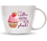 Nekupto XXL Tassen großer Becher Es ist Zeit für einen großen Kaffee 700 ml