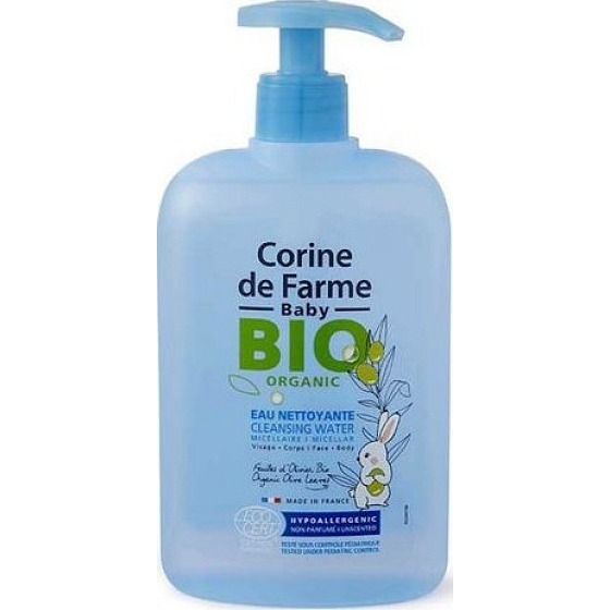 Corine de Farme Baby Bio Bio-Reinigungsmizellenwasser für Kinder Spender 500 ml
