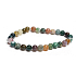 Achat Indianerarmband elastischer Naturstein, Kugel 6 mm / 16 - 17 cm, symbolisiert das Element der Erde