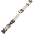 B&F Halsband Phosphor Pfoten beige 2,5 x 38-62 cm