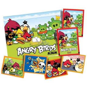 Angry Birds Sammelalbum mit Poster und Aufklebern 8 Stück, empfohlen ab 3 Jahren