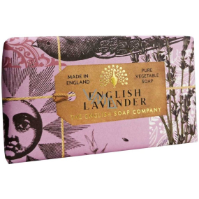 English Soap Lavendel natürliche parfümierte Toilettenseife mit Sheabutter 190 g