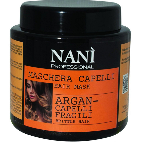 Naní Professional Milano Argan-Haarmaske für gefärbtes und geschädigtes Haar 500 ml