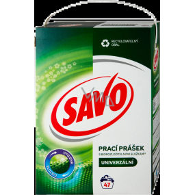 Savo Universal mit biologisch abbaubaren Inhaltsstoffen Waschmittel für farbige und weiße Wäsche 47 Dosen 3,29 kg