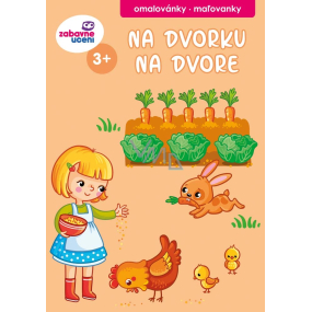 Ditipo Malbuch Im Hinterhof 16 Seiten A5 147 x 210 mm Alter 3+