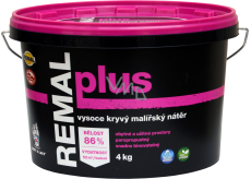 REMAL Plus vysoce kryvá barva na zeď, 4 kg