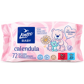 Linteo Baby Feuchttücher mit Ringelblume, 72 Stück