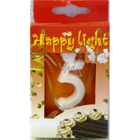 Happy Light Cake Kerze Nummer 5 in einer Box
