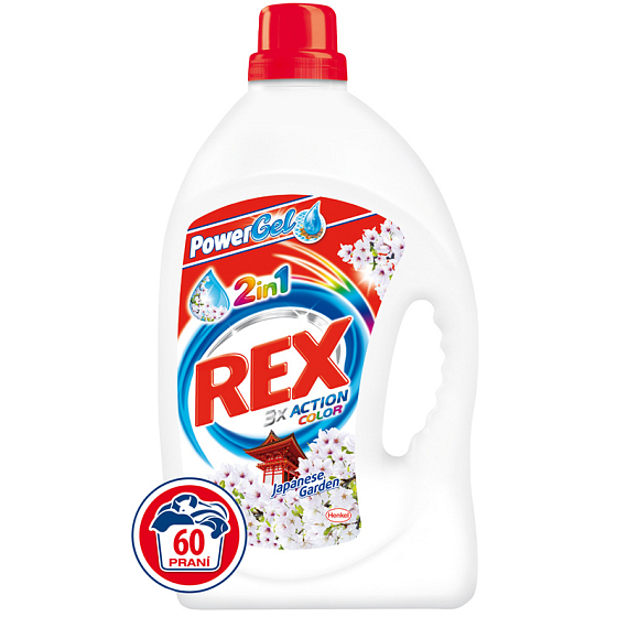 Rex 3x Action Japanese Garden Power Gel zum Waschen von 60 Dosen von 3.960 l