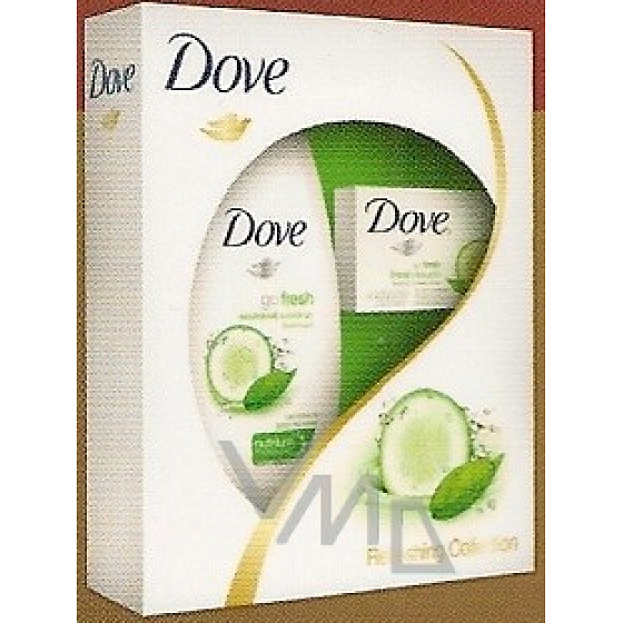 Dove Go Fresh Touch Gurken- und Grüntee-Duschgel 250 ml + Toilettenseife 100 g, Kosmetikset