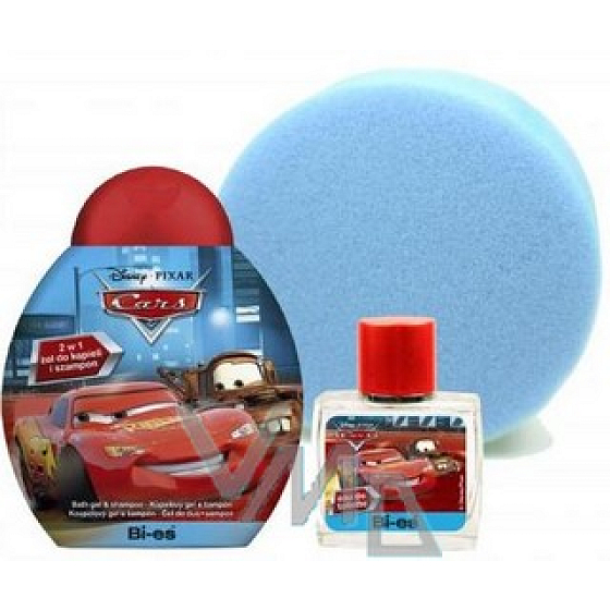 Disney Cars McQueen Duschgel 250 ml + Eau de Toilette 50 ml + Schwamm, Kosmetikset