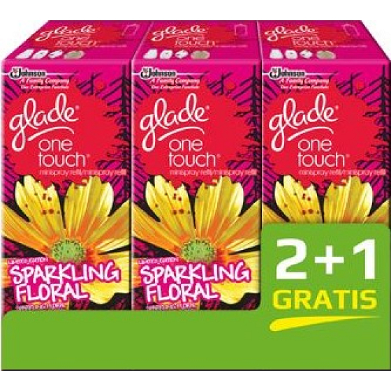 Glade One Touch Sparkling Floral Mini Spray Nachfüllung 3 x 10 ml