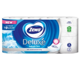 Zewa Deluxe Aqua Tube Delicate Care Toilettenpapier 150 Schnipsel 3lagig 8 Stück, spülbare Rolle