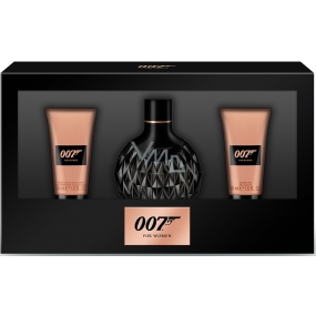 James Bond 007 für Frauen parfümiertes Wasser für Frauen 50 ml + Duschgel 50 ml + Körperlotion 50 ml, Geschenkset