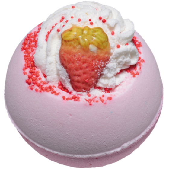 Bomb Cosmetics Strawberry Sunrise Funkelnder ballistischer Badeballist 160 g