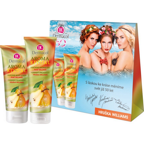 Dermacol Aroma Ritual Birne Williams Birne Duschgel 250 ml + Körperlotion 200 ml, Kosmetikset