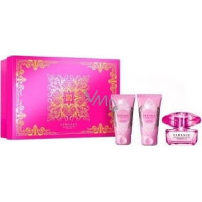 Versace Bright Crystal Absolu parfümiertes Wasser für Frauen 50 ml + Duschgel 50 ml + Körperlotion 50 ml, Geschenkset