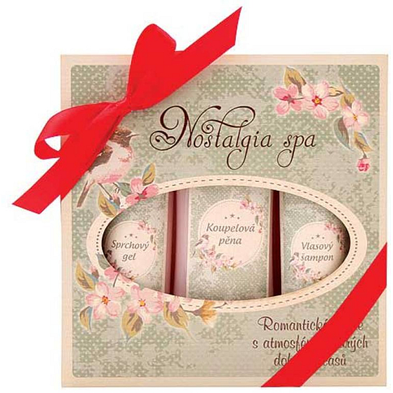 Bohemia Gifts Nostalgia Spa-Bad 250 ml + Duschgel 200 ml + Haarshampoo 200 ml, Kosmetikset