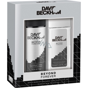 David Beckham Beyond Forever parfümiertes Deodorantglas für Männer 75 ml + Deodorantspray 150 ml, Kosmetikset
